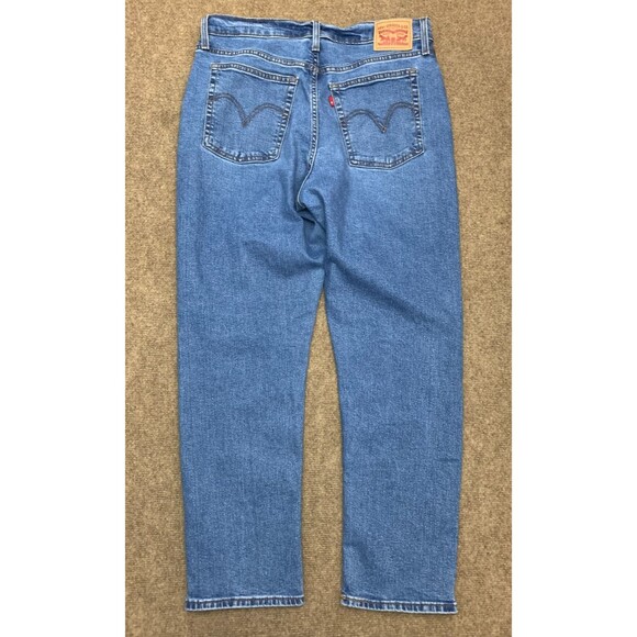 Levis Jeans Womens 32 Wedgie Straight Leg Button Fly High Rise Stretch Denim - Picture 3 of 11